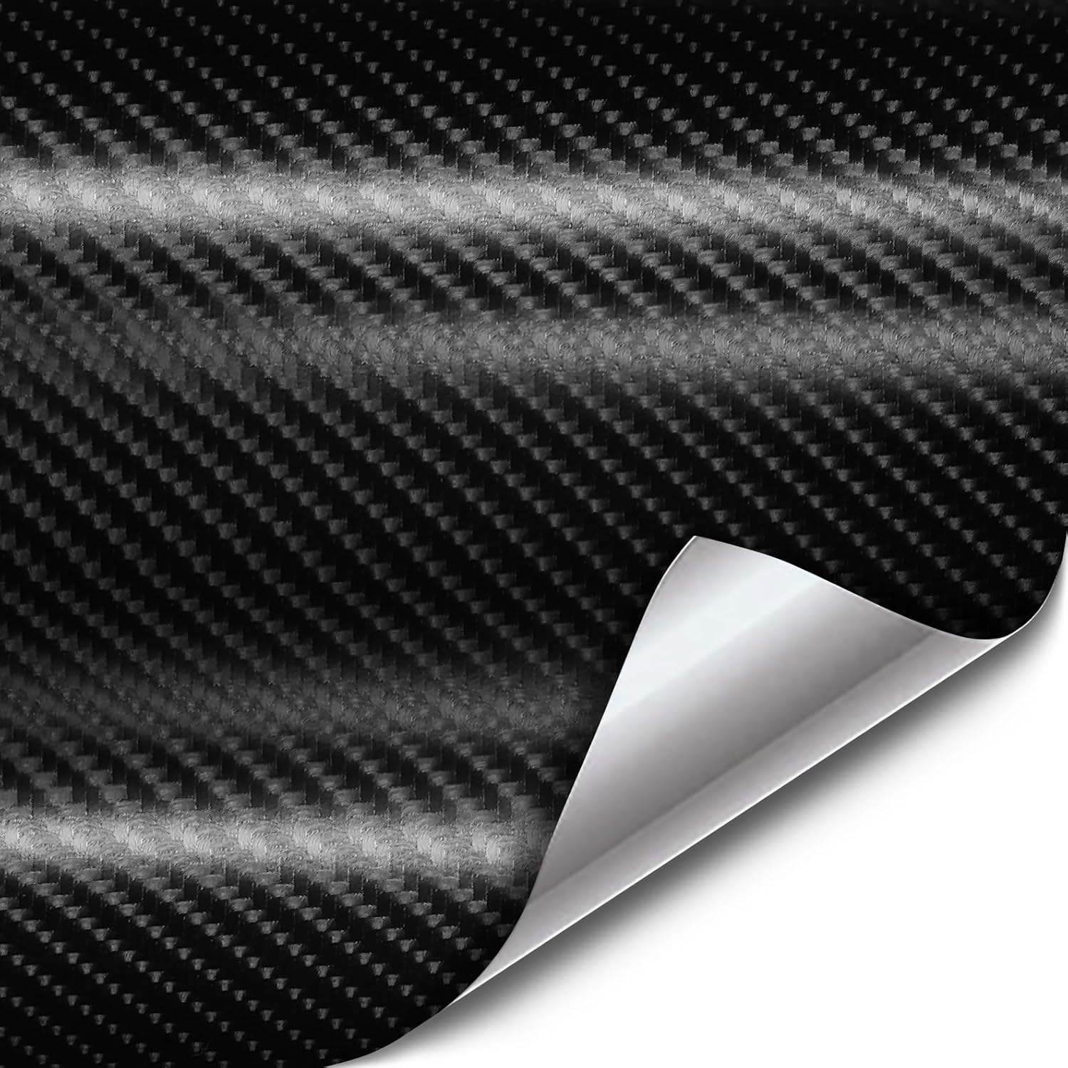 VViViD Black True R Carbon Fiber Vinyl Wrap Roll for DIY Projects