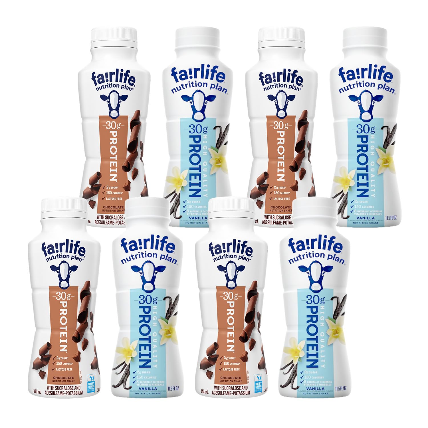 Fairlife High Protein Shake Bottles - Vanilla and Chocolate Pack