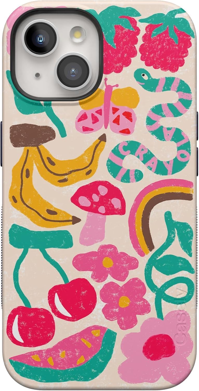 Bold Protective iPhone 15 Case with Crayola Crayon Design