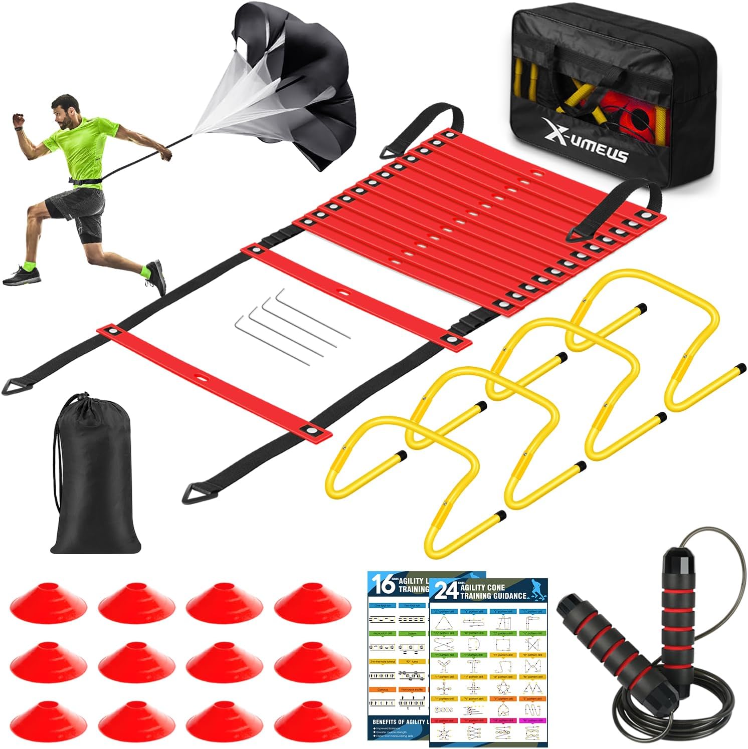 Agility Ladder Speed Training Equipment Set for All Ages
