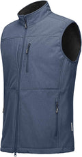 Men's Running Vest Lightweight Windproof Fleece-Lined Softshell