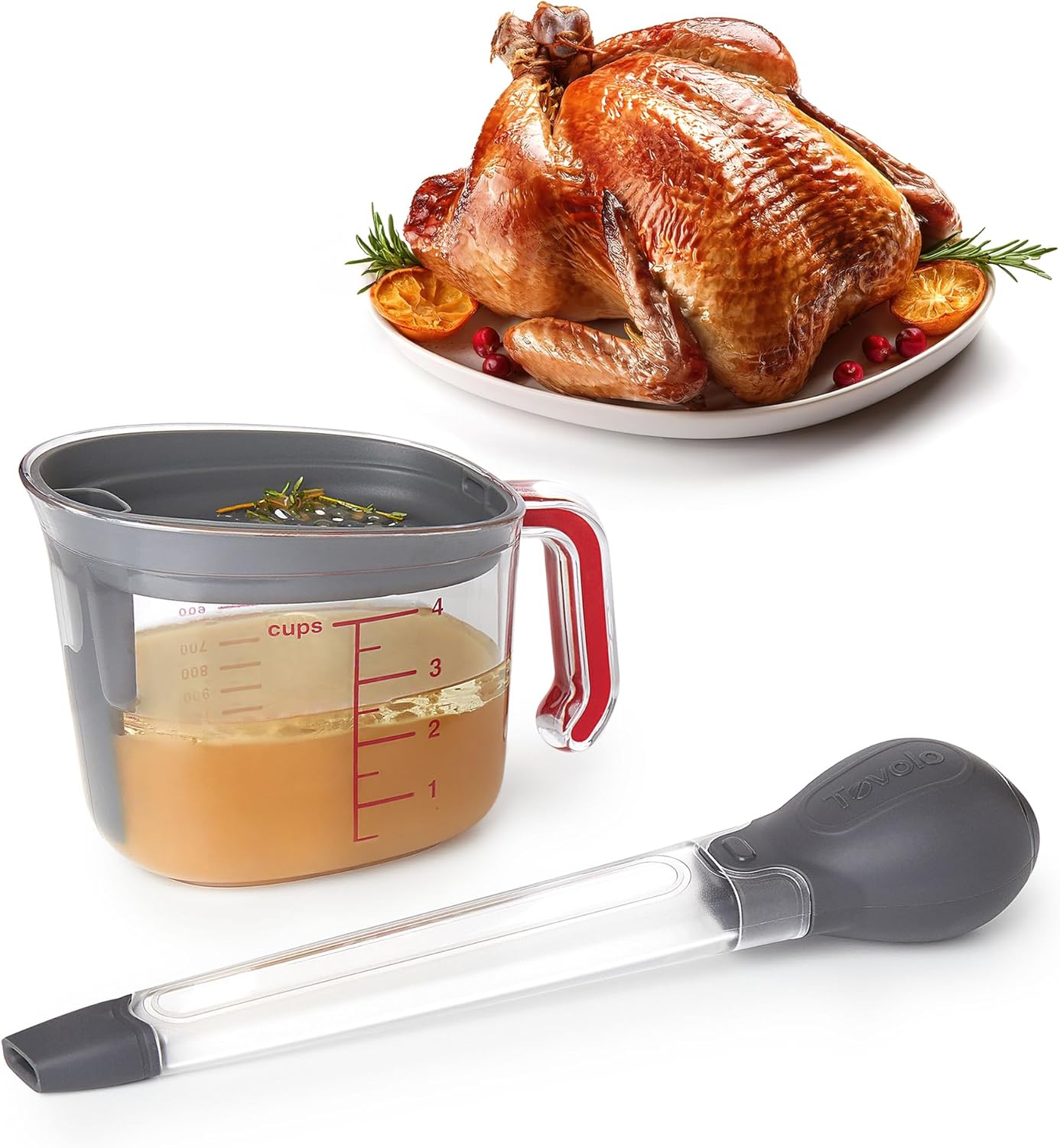 Tovolo Thanksgiving Gravy Separator and Turkey Baster Set