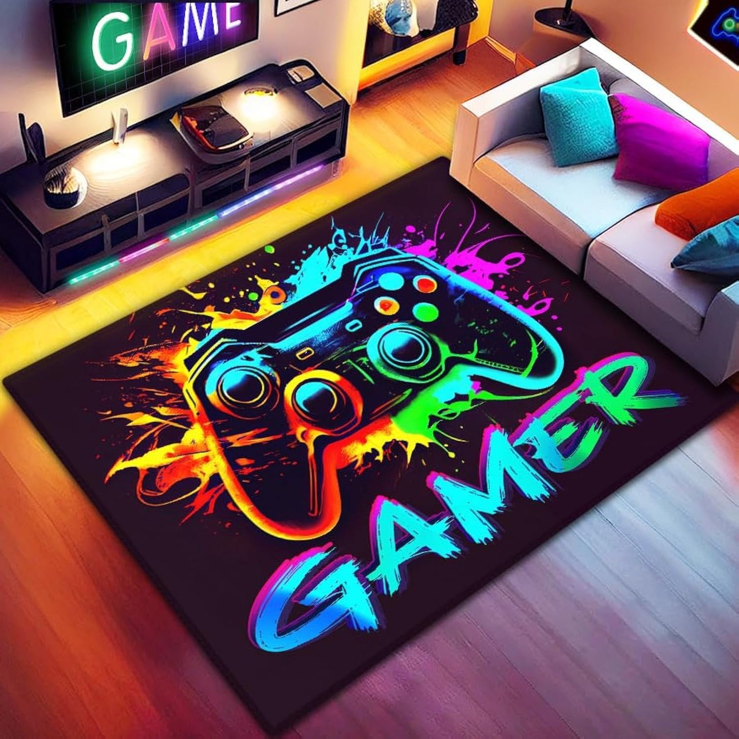 Game Controller Gamer Rug - Level Up Your Boy's Room! 36x24
