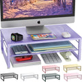 Stylish 2-Tier Monitor Riser - Organize Your Workspace!