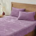 Velvet Fitted Sheet King Set in Lavender - Deep Pocket, 3-Piece