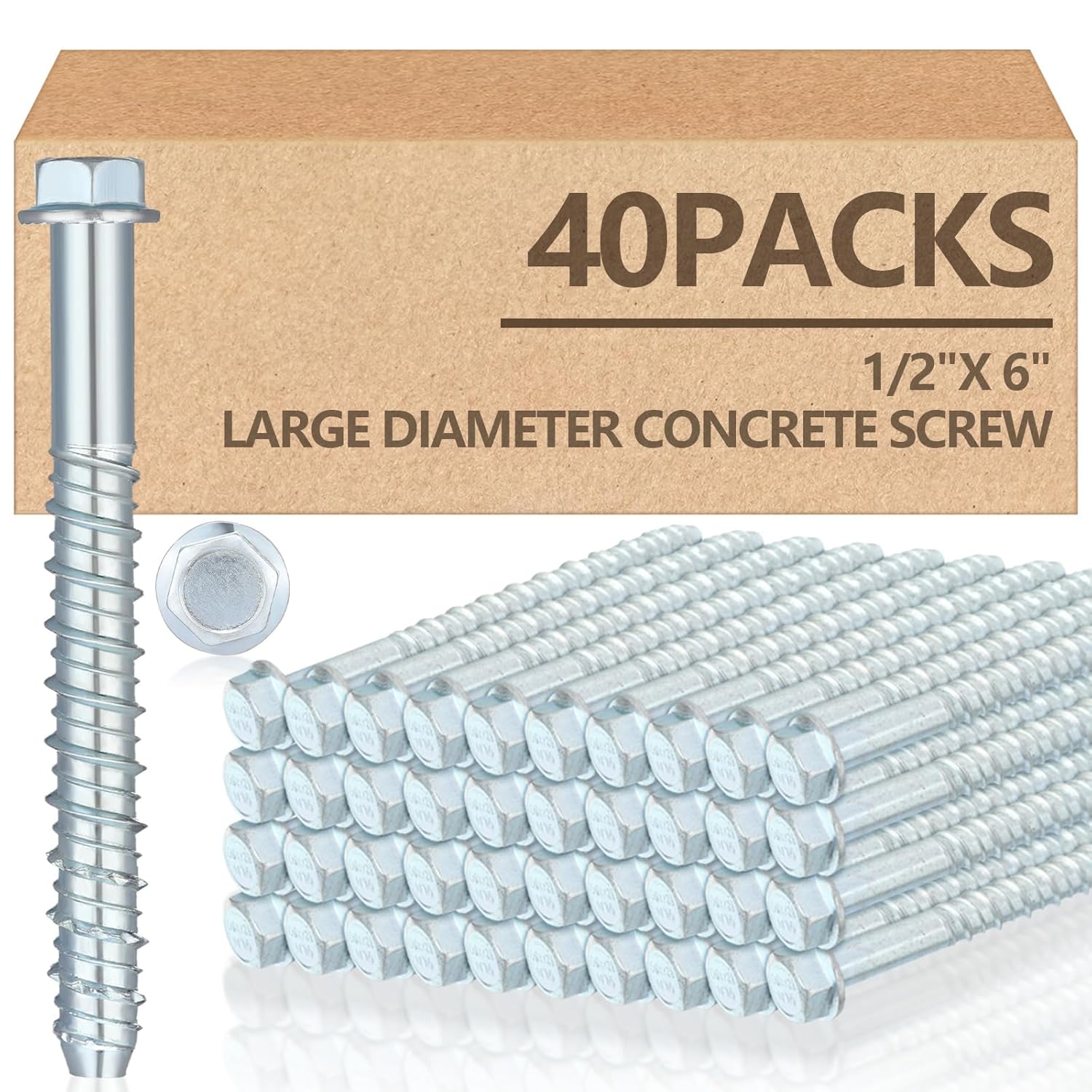 Heavy Duty Concrete Screw Anchors for Masonry and Decking