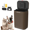 Wall Mount Dog Poop Trash Can Outside - Compact 2.1 Gal Odor Control
