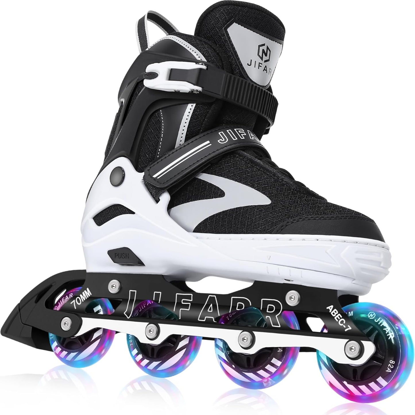 Kids Adjustable Inline Skates with Light Up Wheels for Ages 5-12