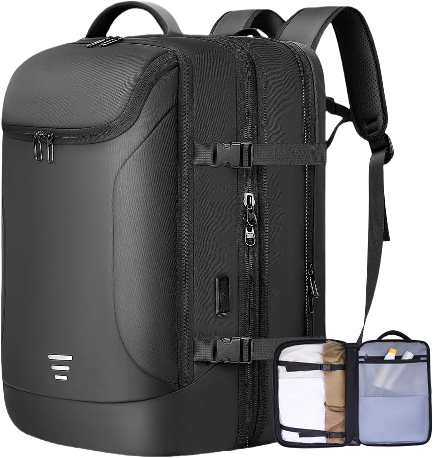 Travel Backpack for Men 50L Expandable Flight Approved Carry