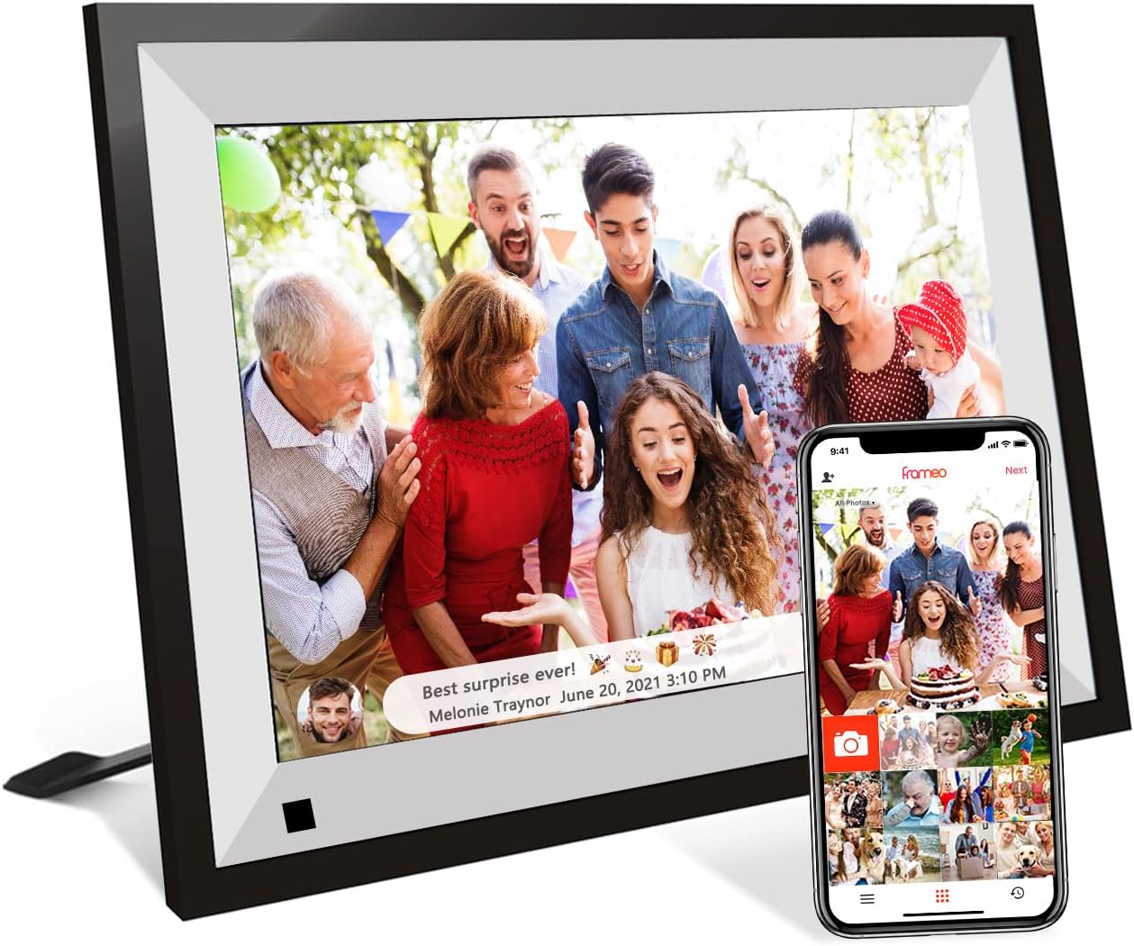Digital Picture Frame 10.1 Inch with WiFi and Touchscreen Features