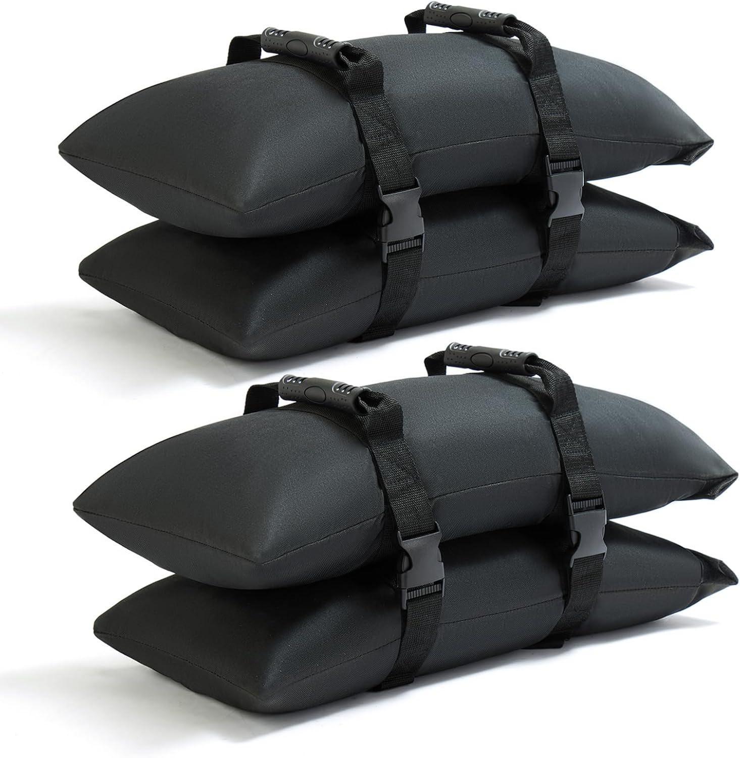 Heavy-Duty Fillable Sand Bags for Weight - 4-Pack 50LBS