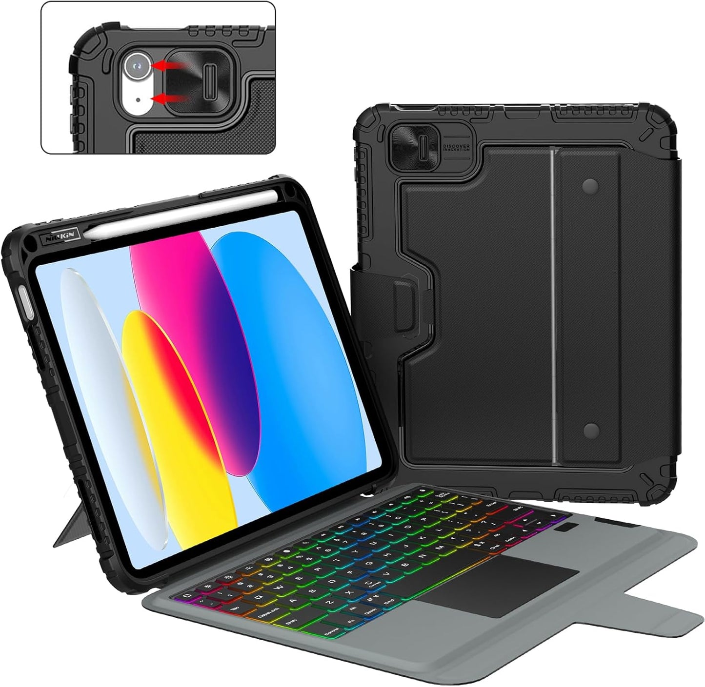 Nillkin iPad A16 Case with Keyboard and Multi-Touch Trackpad