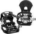 Bucklos Bike Pedals with Toe Cages for Indoor and Outdoor Cycling
