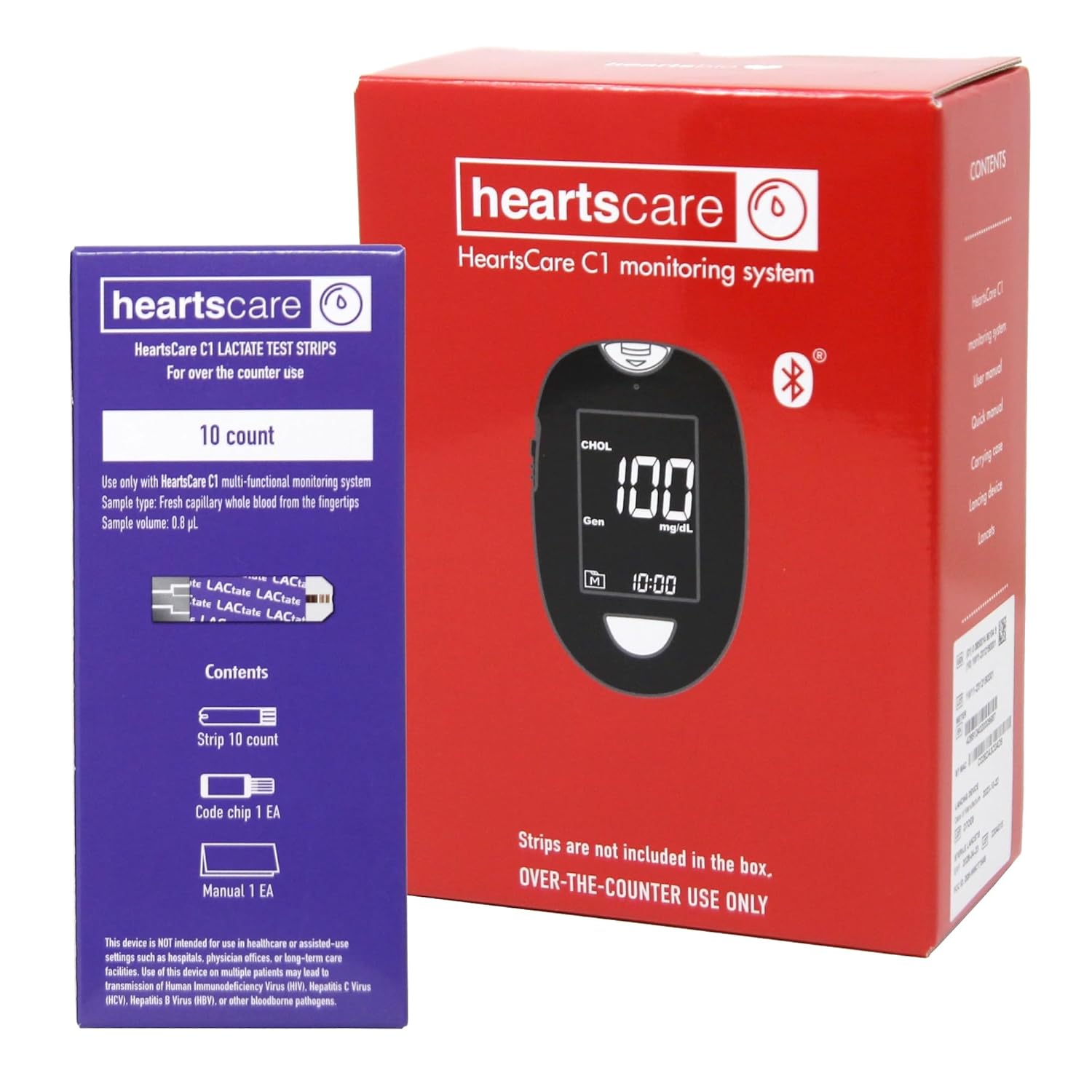 HeartsCare Lactate Testing Kit - Monitor Health Easily