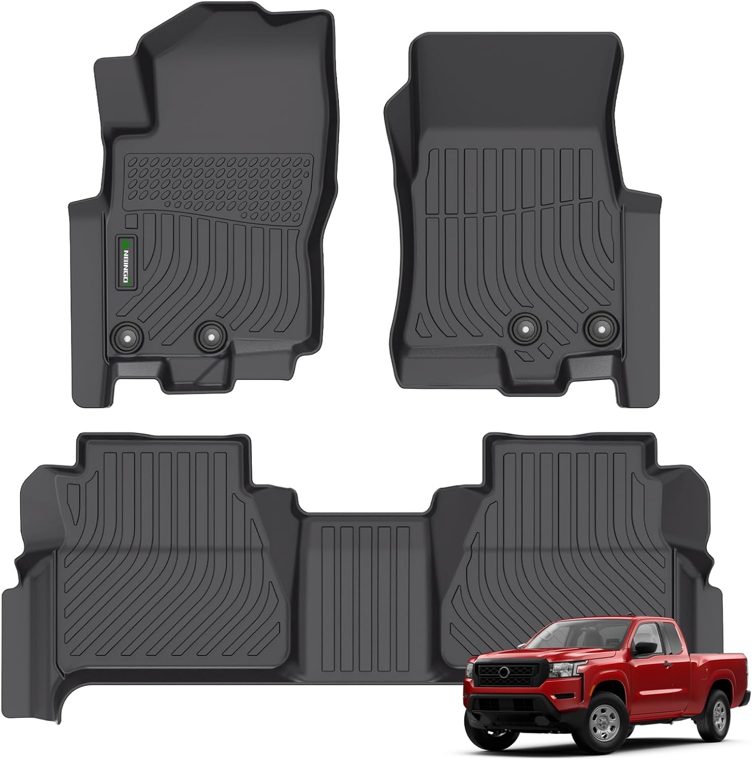 All-Weather Floor Mats for Nissan Frontier Crew Cab 2022-2025
