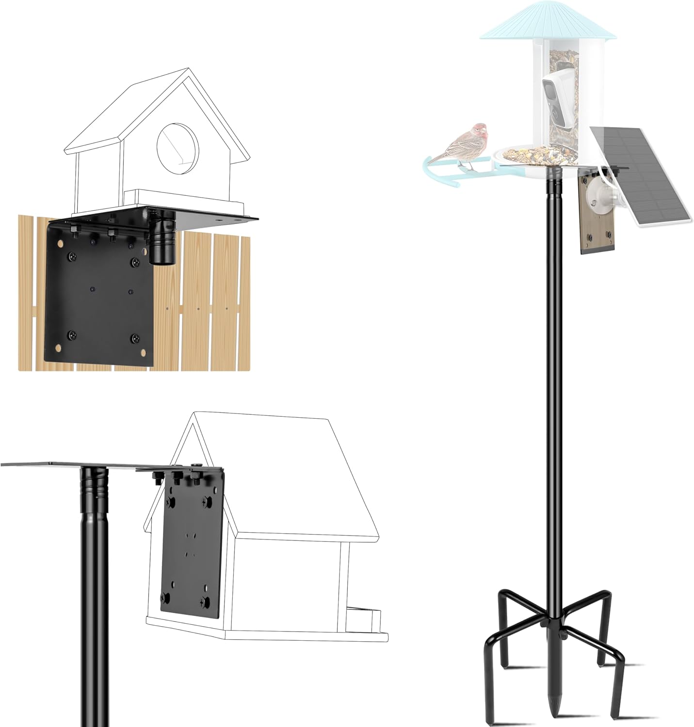 Ultimate Bird Watching Pole Kit - 109 Inch Heavy Duty
