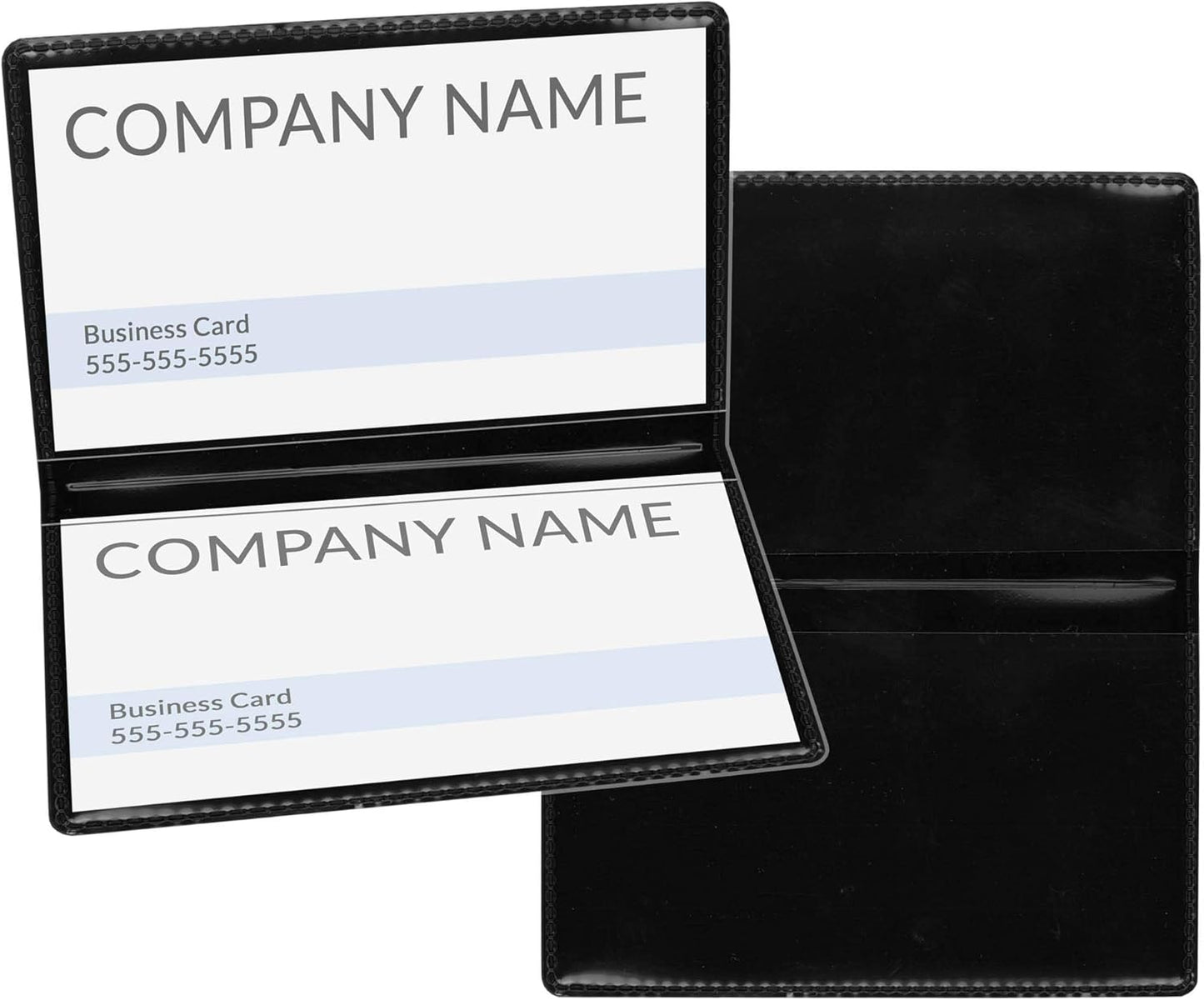 StoreSMART Black Folding Business Card Holders - 500 Pack