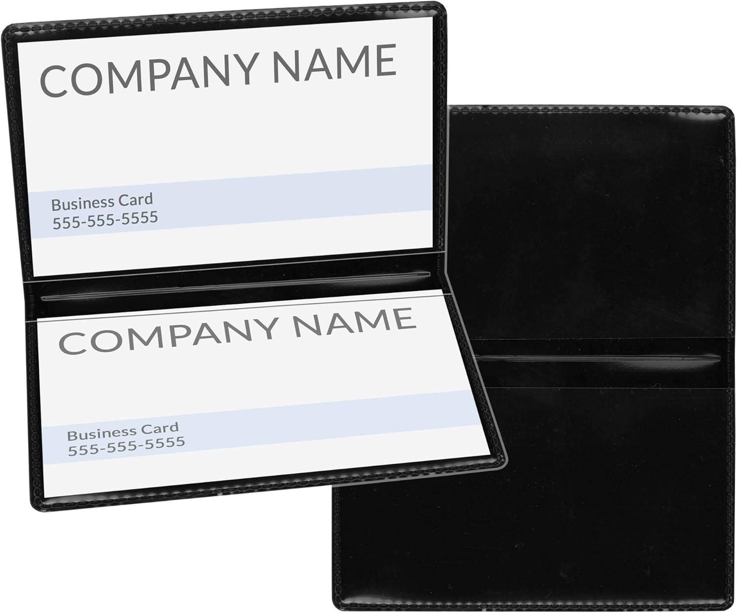 StoreSMART Black Folding Business Card Holders - 500 Pack