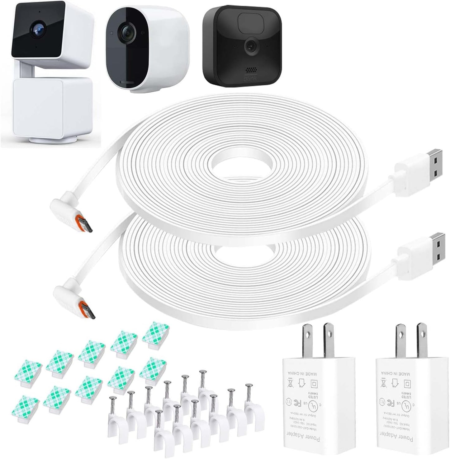 Long-lasting Power for Security Cameras - 2 Pack