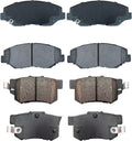 Replacement Front and Rear Ceramic Brake Pads for Honda Civic