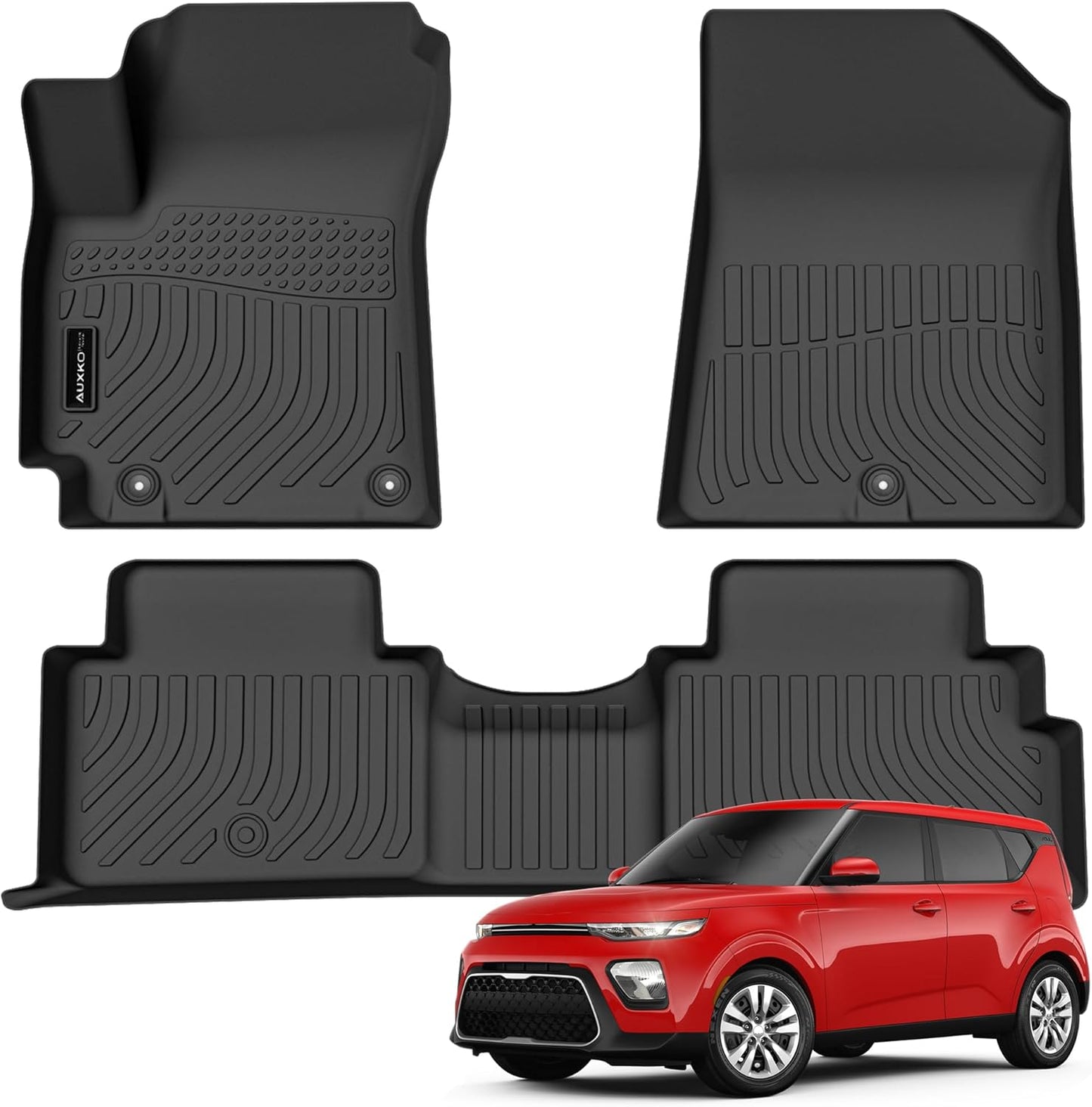 Custom Fit All Weather Floor Mats for Kia Soul 2020-2025ft