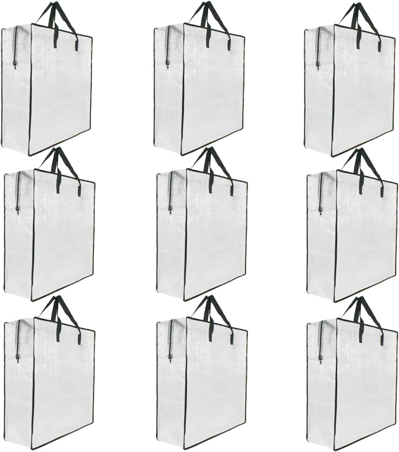 Versatile 9 Pack Clear Storage Bags for Easy Organization