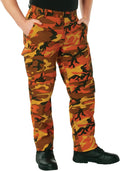 Tactical BDU Cargo Pants for Men - Rugged Tiger Stripe Camo