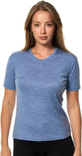 Merino Wool Shirt Women - Lightweight 100% Merino Short Sleeve Tee
