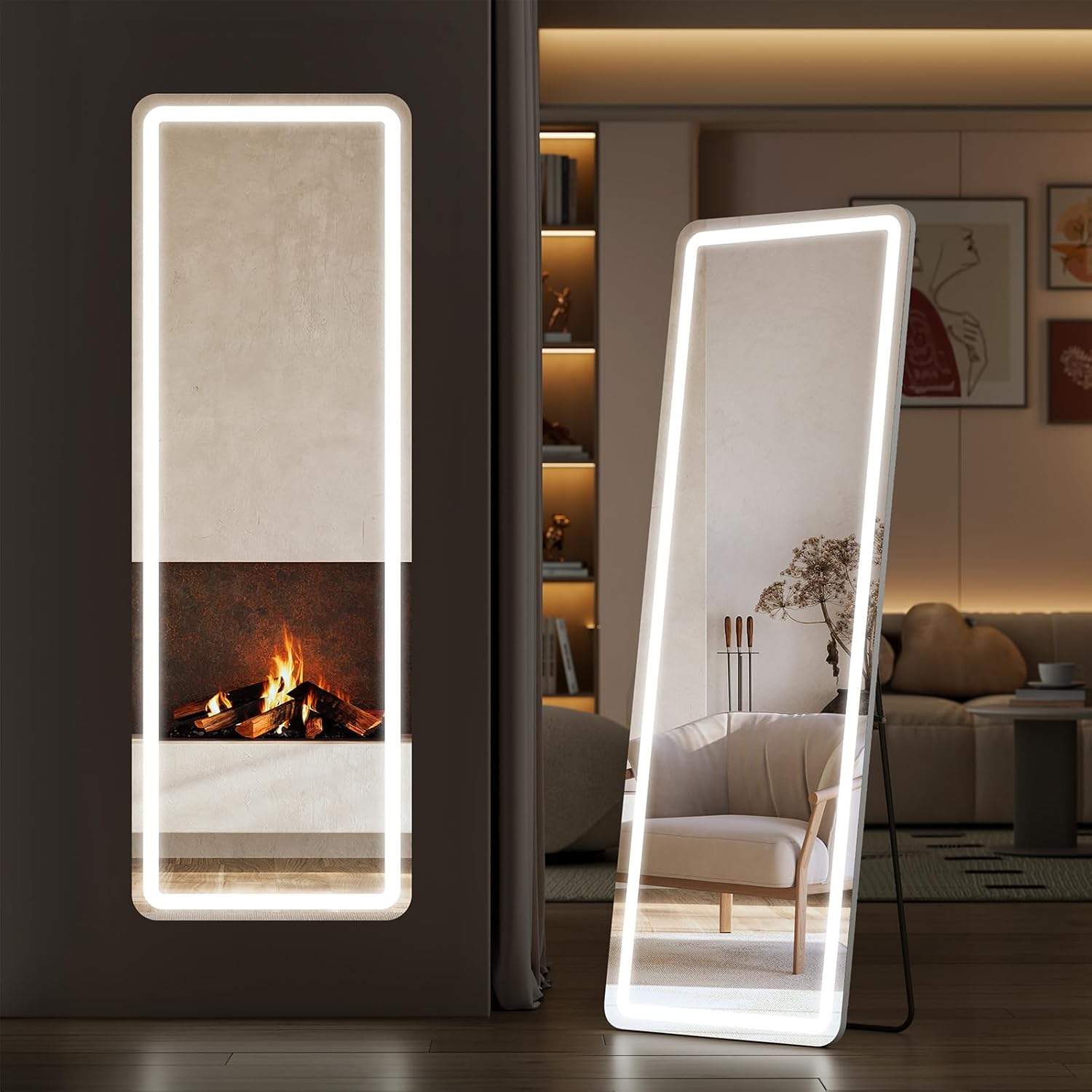 Sweetcrispy Full Length Mirror with LED Lights for Any Room