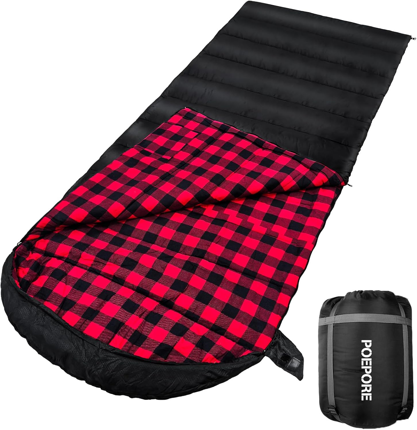 Flannel Sleeping Bag Cotton 0 Degree Cold Weather for Adults