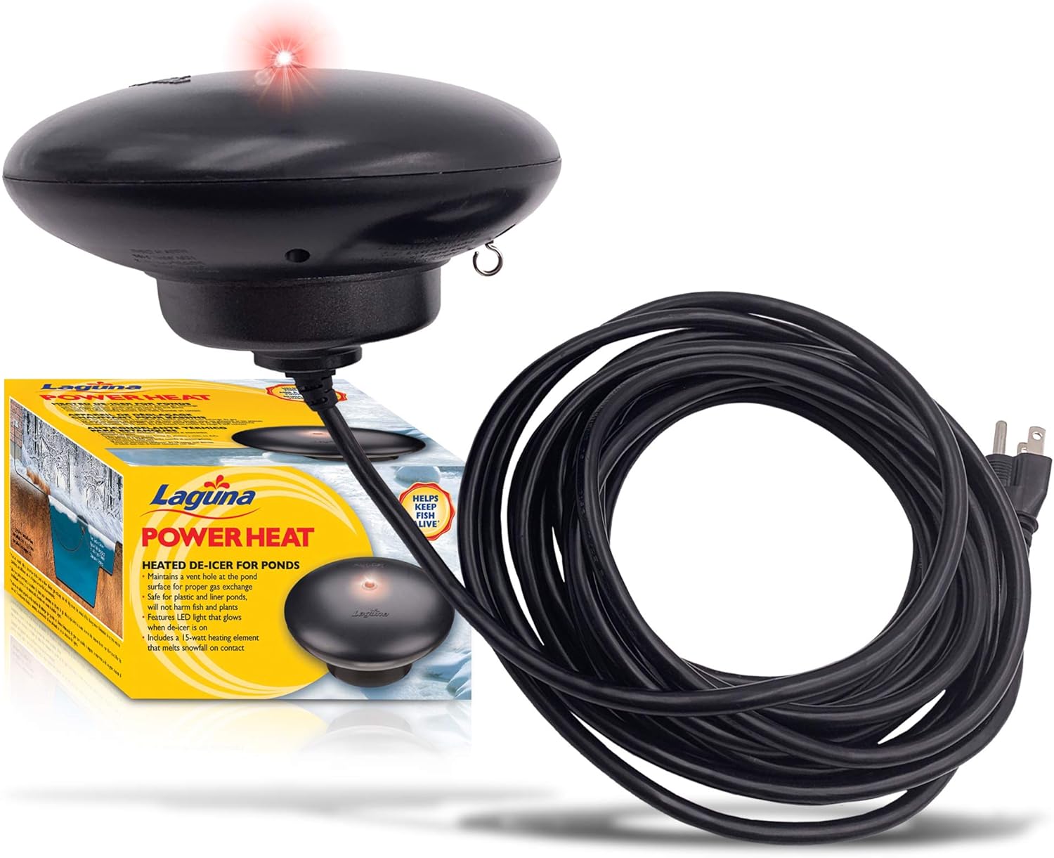 Laguna PowerHeat 315-Watt Floating Pond Heater for Outdoor Use