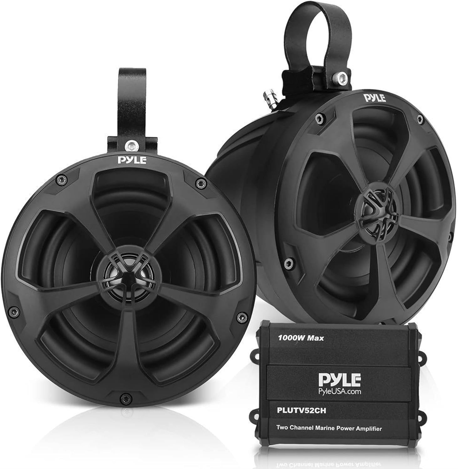 1000W Waterproof Marine Speakers & Amp Set