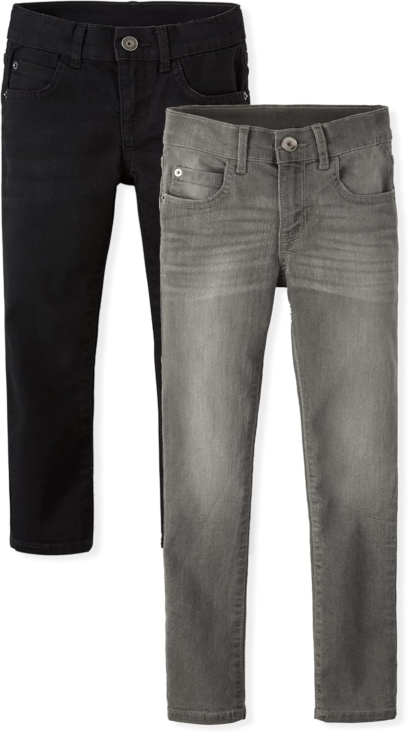 Boys Super Skinny Jeans Multipack - Soft Stretchy Denim