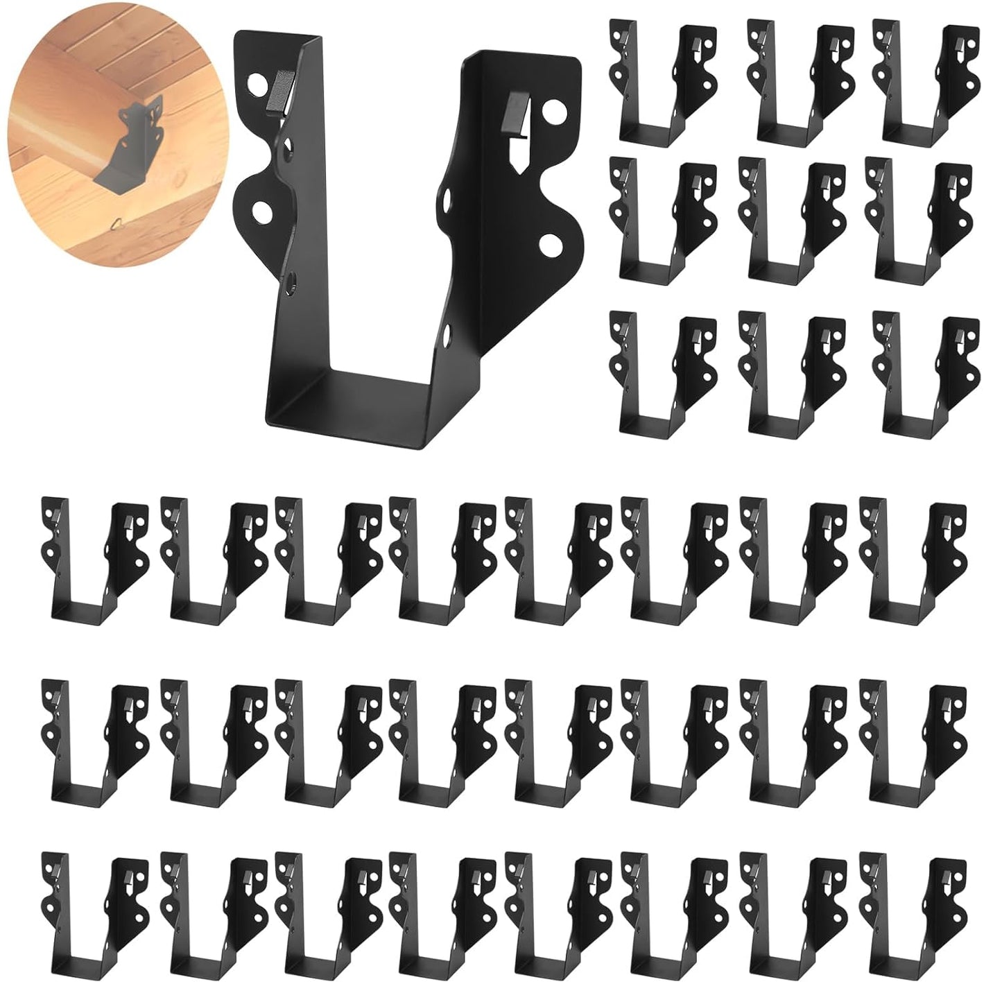 48 Pcs 2x4 Joist Hanger for Strong Structural Support