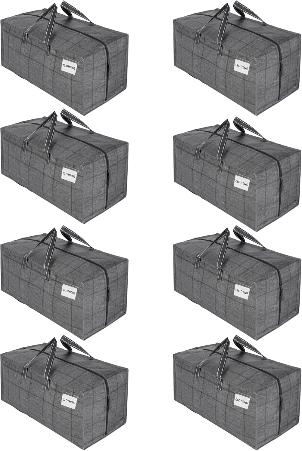VENO 8 Pack Heavy Duty Moving Bags with Backpack Straps