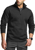 CQR Men's Thermal Fleece Quarter Zip Sweater for Men - Warm