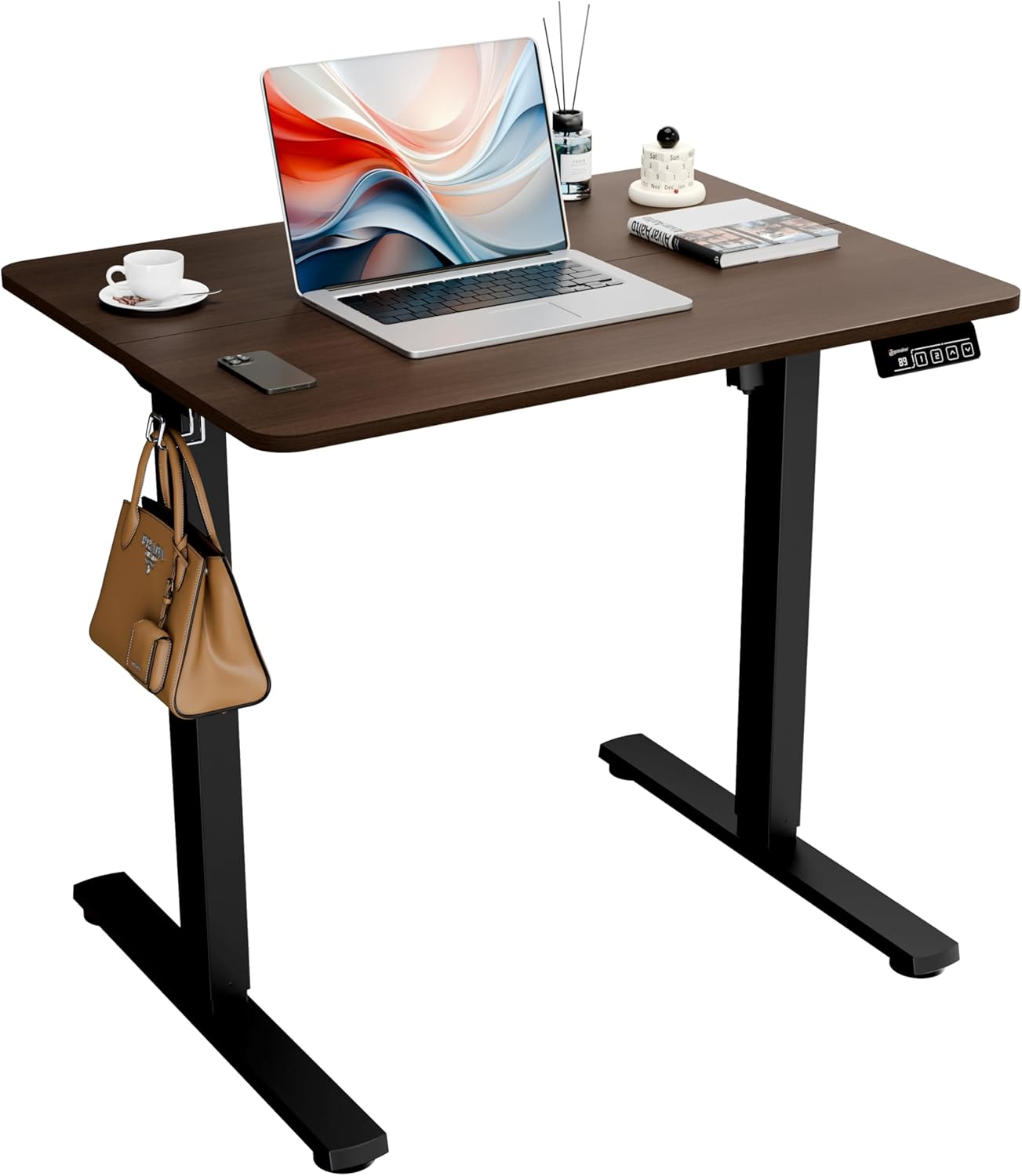 ERGOMAKER Electric Standing Desk - Height Adjustable Sit Stand Desk for Home Office - Memory Preset Feature
