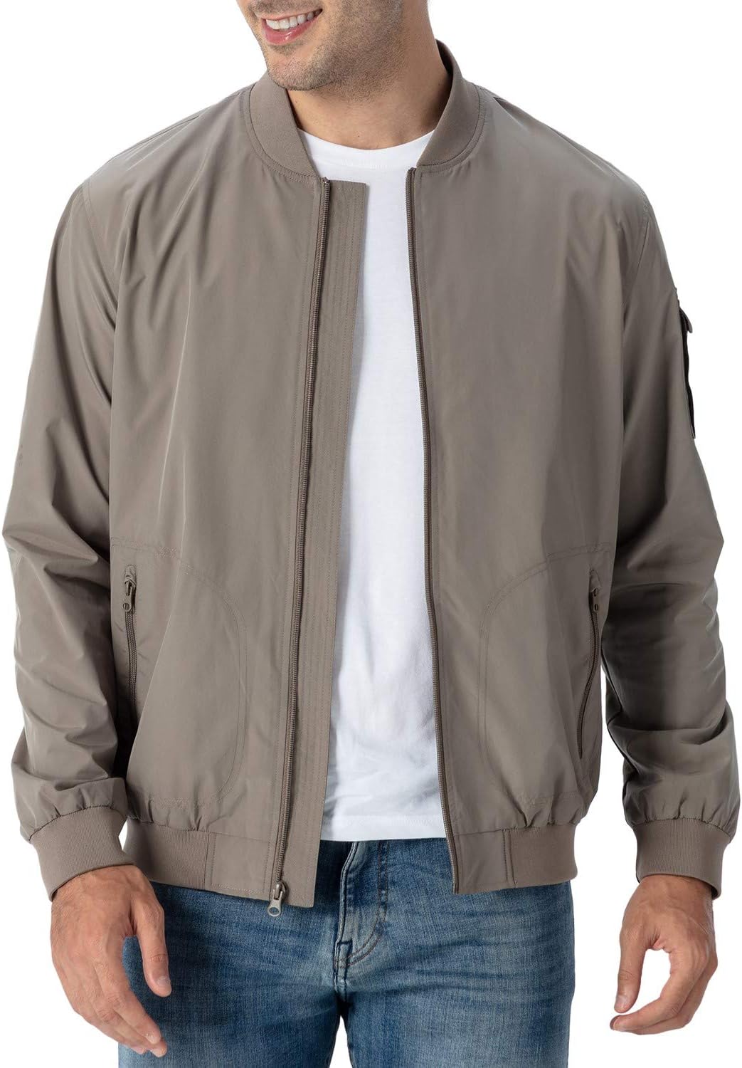 Rdruko Men's Lightweight Bomber Jacket for Stylish Comfort