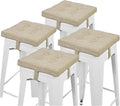 baibu 12 Inches Square Seat Cushion Set of 4 - Soft, Stable Comfort