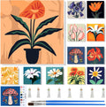 Paint by Numbers Kit 12 Sets with Frame - 8 x 8 in Landscapes