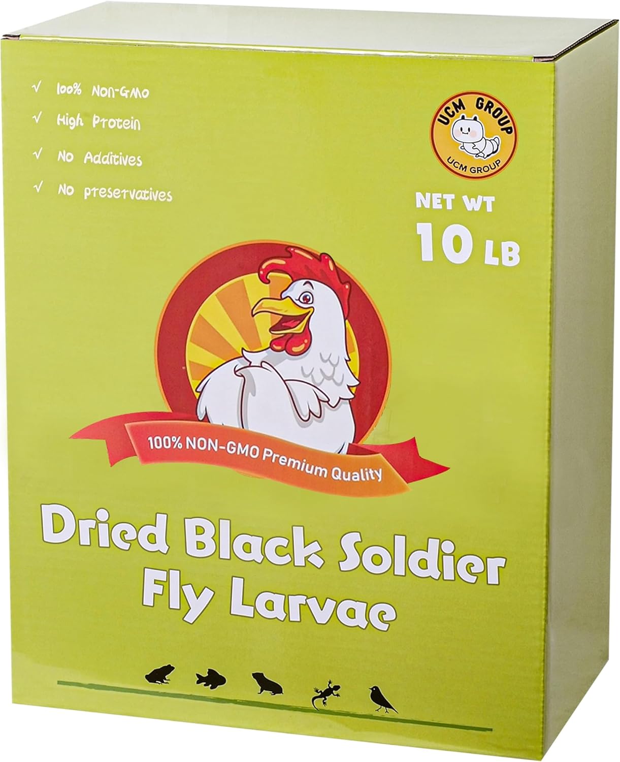 10LB Dried Black Soldier Fly Larvae for Poultry and Birds