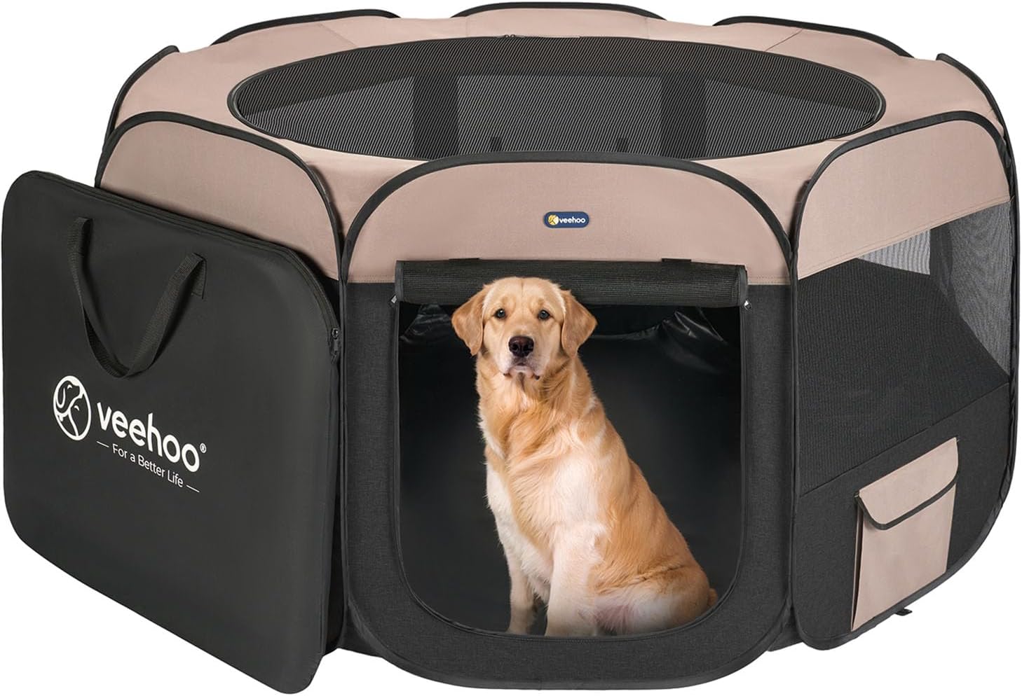 Portable Dog Playpen for Indoor and Outdoor Use - Extra Large