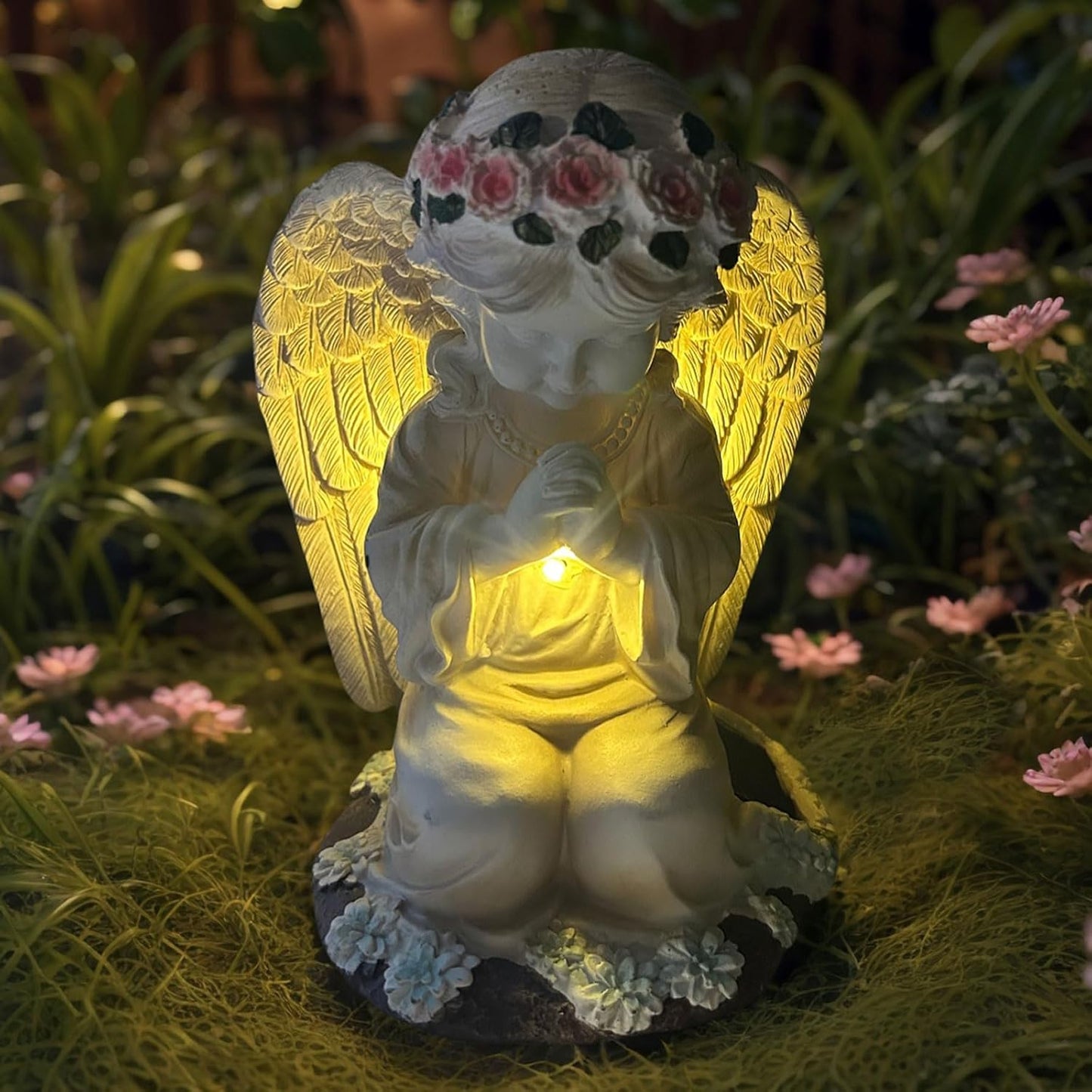 YODY Solar Garden Statues for Outdoor Decor - Angel Figurines