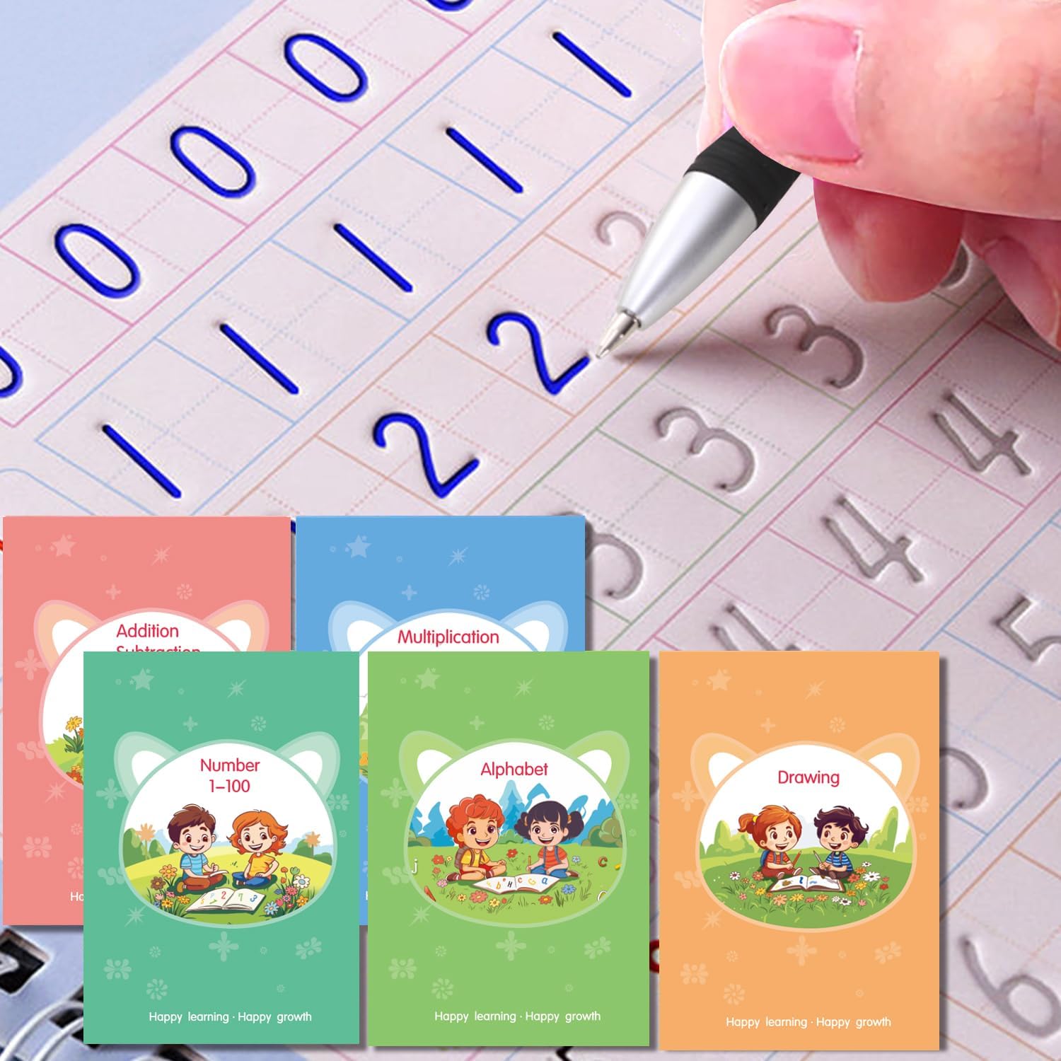 Reusable Calligraphy Magic Practice Book Set