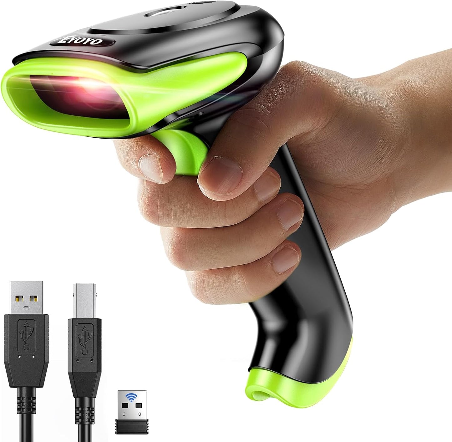 Eyoyo 2D Wireless Barcode Scanner with Fast Accurate Scanning