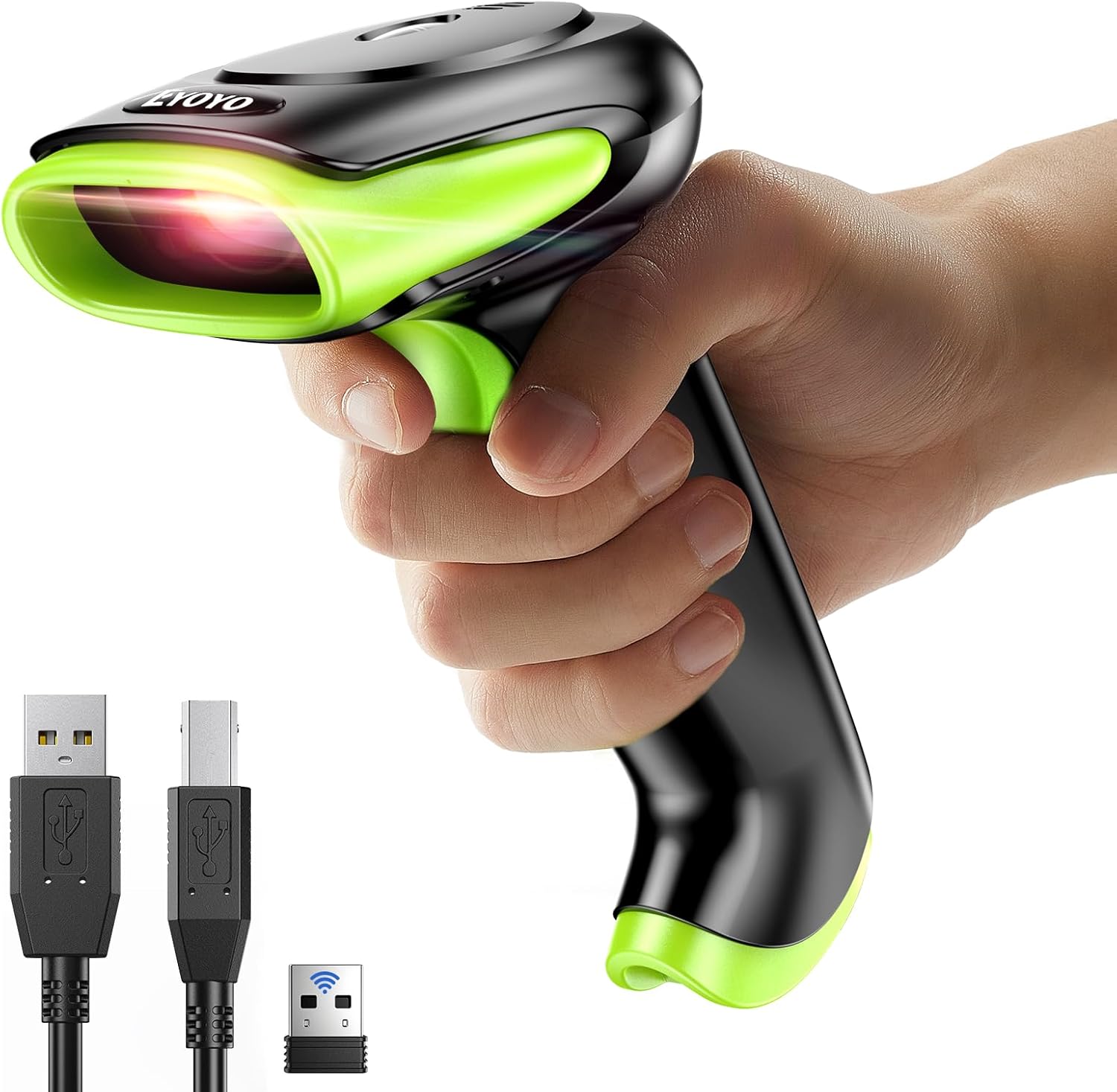 Eyoyo 2D Wireless Barcode Scanner with Fast Accurate Scanning