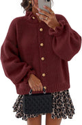 Chunky Ruffle Cardigan Sweater - Cozy Oversized Fall Coat