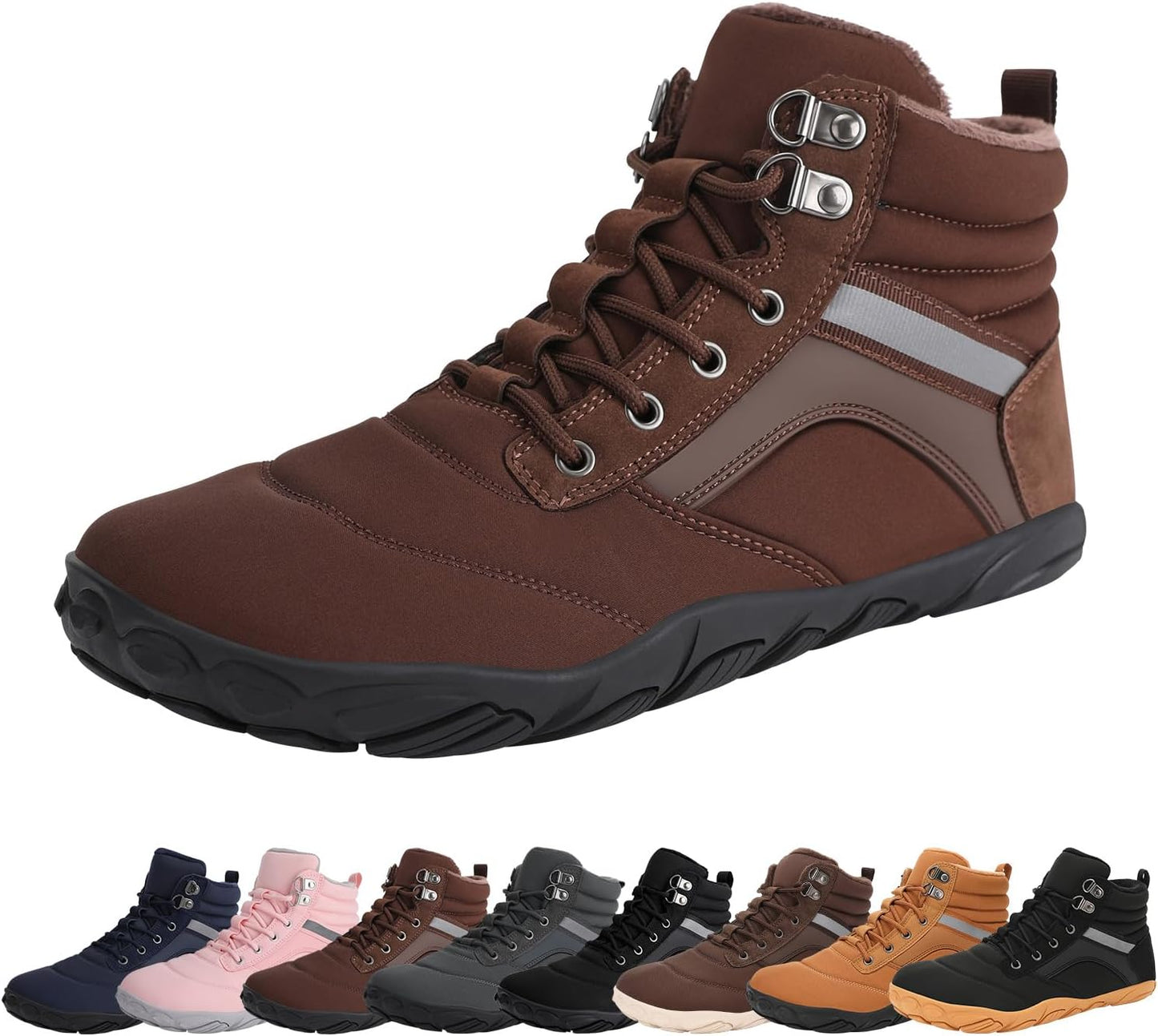 Womens Mens Winter Barefoot Boots for Outdoor Activities