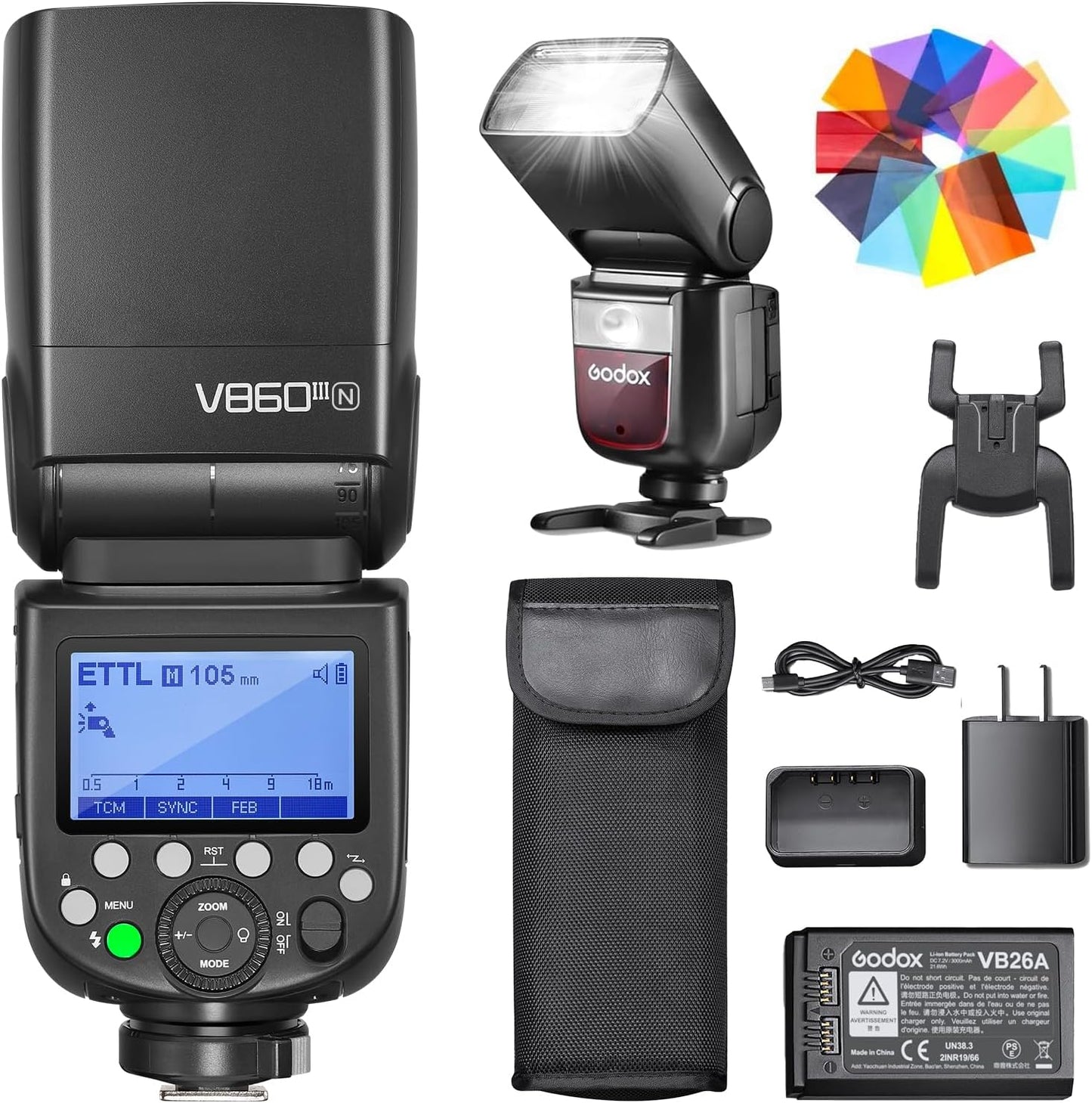 Godox V860III-N TTL Flash Speedlite for Nikon with Wireless System