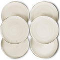 Mora Ceramic Helix Swirl Dinner Plates Set of 6 10in - Durable Modern